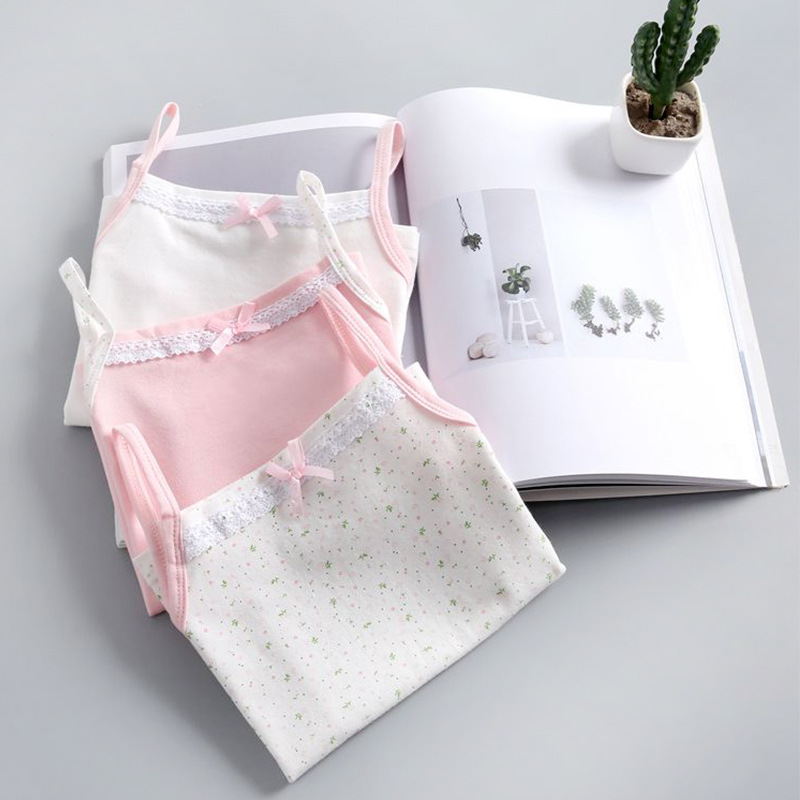 Picture of Girls Children's Vest Cotton Summer Category a Cotton Inner Wear Sling Sleeveless Baby Vest Baby Children's Wear