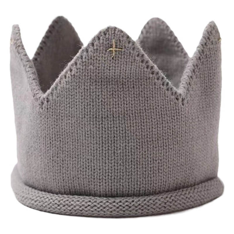 Korean new baby knitted pullover cap autumn and winter new children's crown fashion cute shape headwear cap
