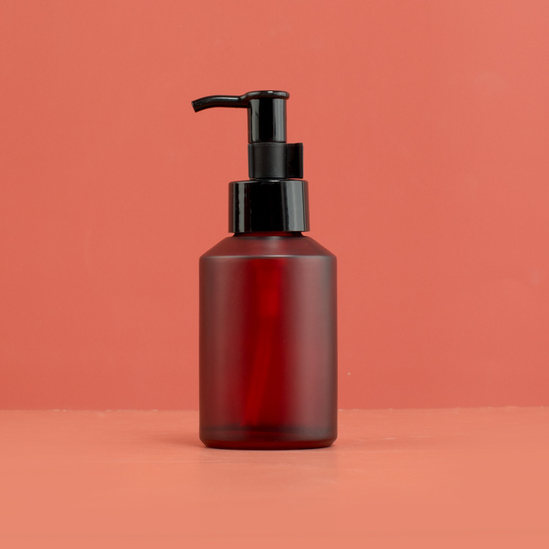 Picture of Press cleansing oil empty bottle essence glass makeup remover long mouth lotion bottle body milk essential oil