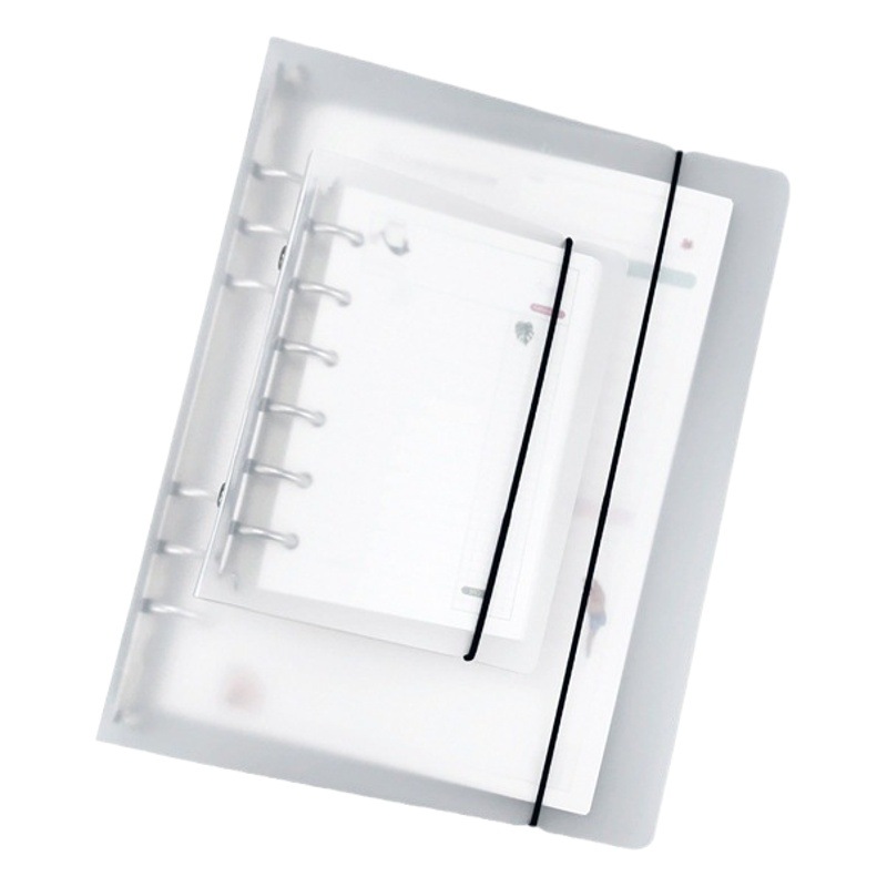 in stock PP Transparent Frosted Folder Tape Binder A4B5A5A6A7 Punched Folder File Folder Printable Logo
