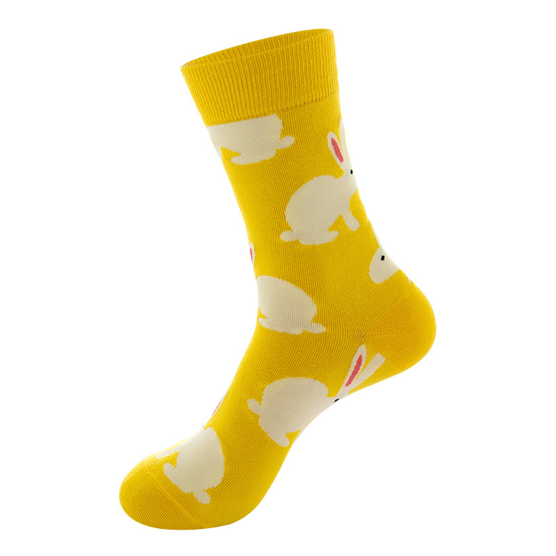 Picture of New Amazon Mid-Calf Socks for Men, Cotton, Women's European and American Ins Style Autumn and Winter Internet Celebrity Trendyy Socks Wholesale