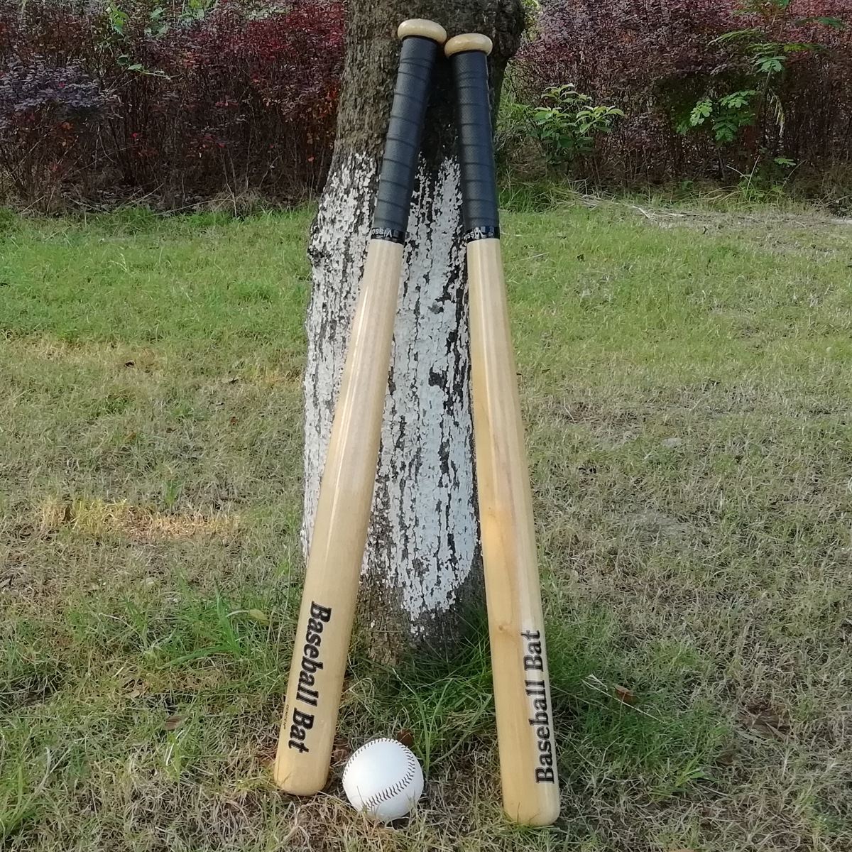 Picture of Kums Oak baseball bat solid wood emergency baseball bat for children and adults