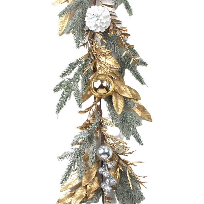 New Christmas garland rattan ornaments Christmas holiday home dress up door hanging supplies cross-border Amazon