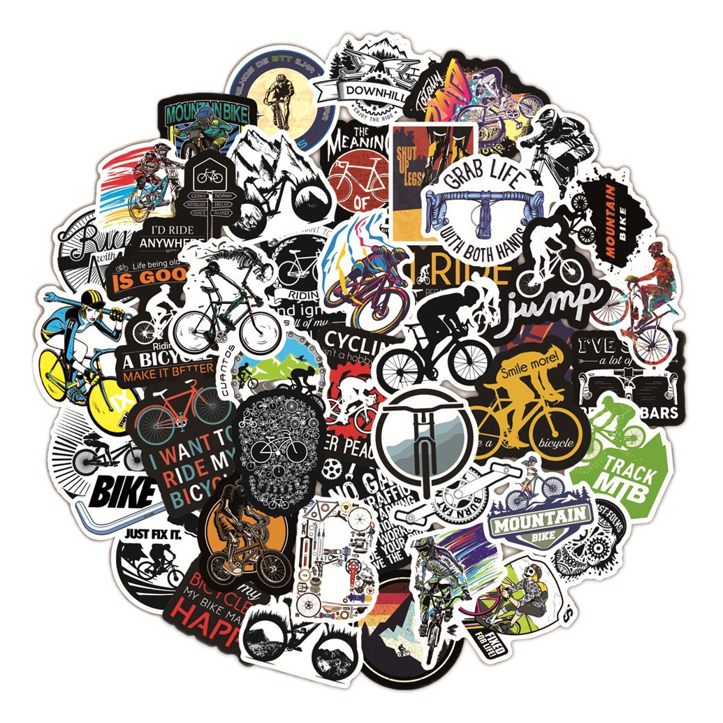 50 outdoor mountain cross-country bicycle graffiti stickers luggage motorcycle trolley case hand account waterproof diy stickers