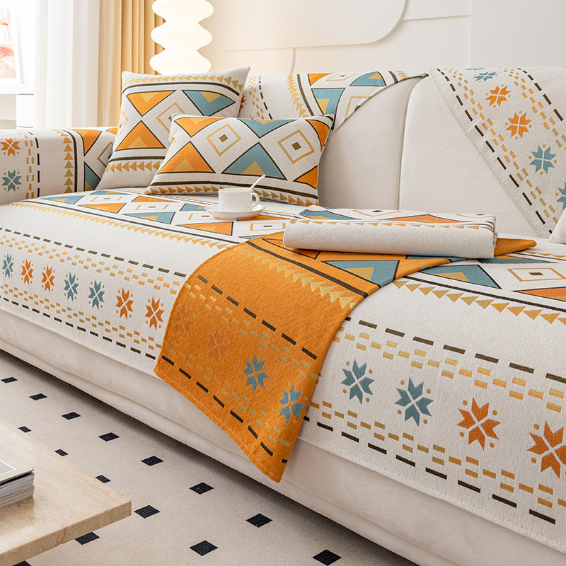 Picture of Chenille sofa cushion four seasons universal simple modern non-slip cushion new sofa cover back towel cover cloth wholesale