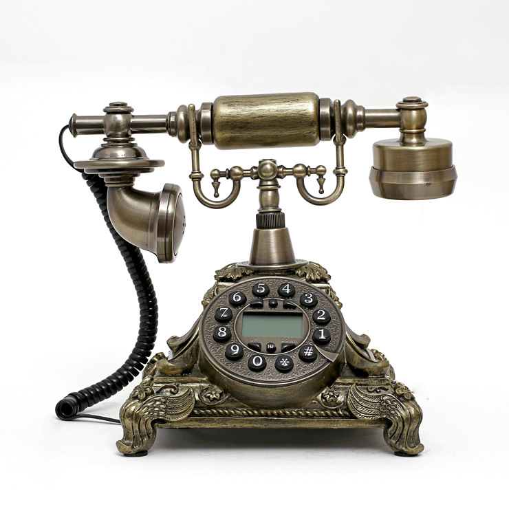 Zhizhen factory popular European antique retro telephone landline classical telephone with rope telephone landline 117