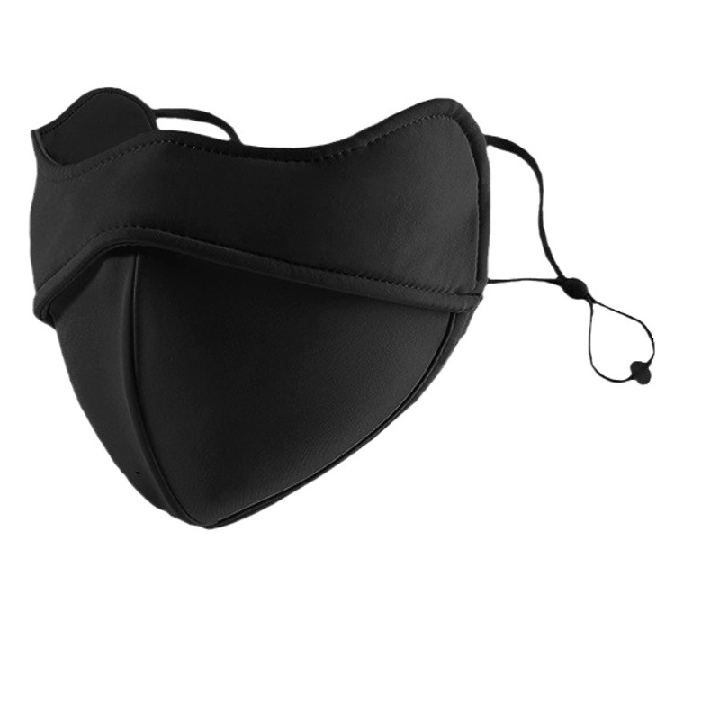 Winter Warm Mask Women's High Color Value Nylon Stereo Eye Corner Windproof Mask Outdoor Riding fleece-lined Windproof Cold