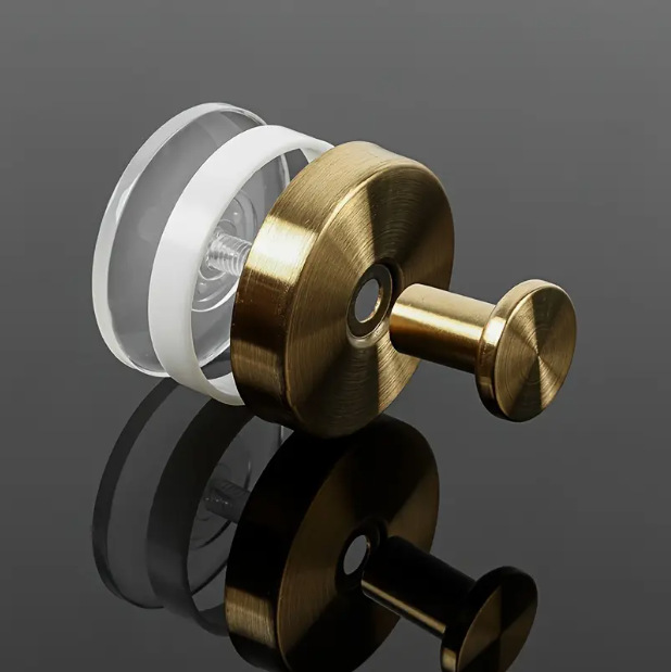 Picture of Cross-Border Stainless Steel Suction Cup Hooks, No-Drill, Traceless Vacuum Hooks for Kitchen and Bathroom, Simple Kitchen and Bathroom Hooks