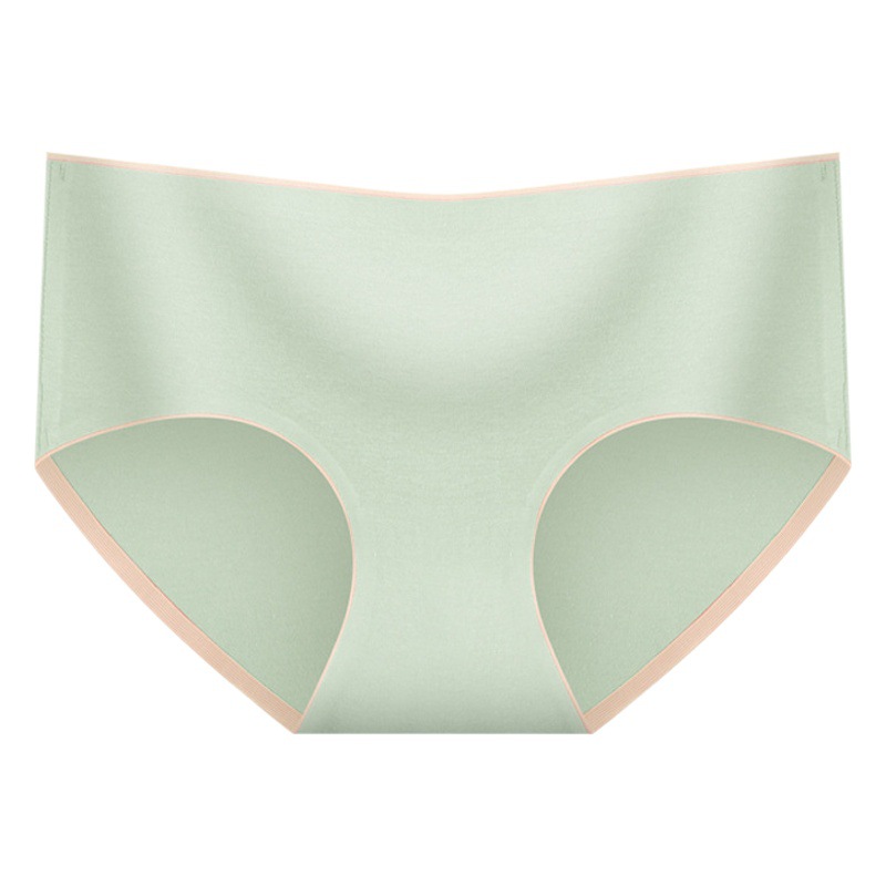 Women's underwear women's cotton Japanese simple solid color underwear girls waist cotton crotch comfortable briefs wholesale