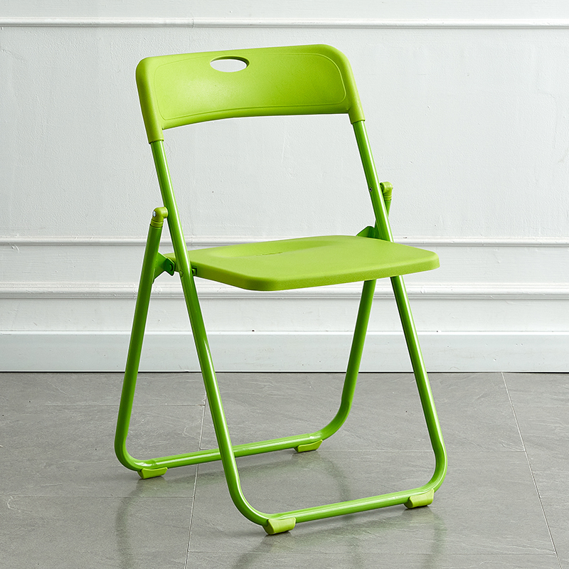 Picture of Folding chair home simple modern plastic photo chair dormitory office meeting training outdoor backrest chair stool