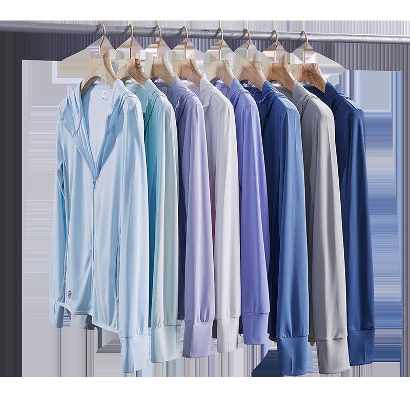 Spring and Summer UPF50 + sun protection clothing men's couple's skin clothing lightweight coat sun protection clothing women's breathable skin trench coat