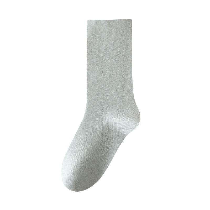 Picture of Mid-Calf Socks for Women, Spring and Autumn Solid Color Slouch Socks, Versatile Maternity Socks, Casual Long Socks, Zhuji Socks Wholesale