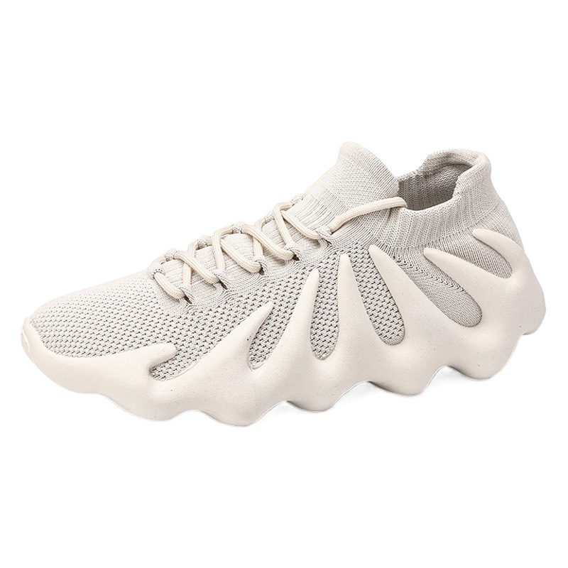 Picture of Men's Shoes New Casual Sports Shoes Fly Woven Volcanic Bottom Breathable Mesh Shoes Men's Running Shoes Octopus Socks Shoes