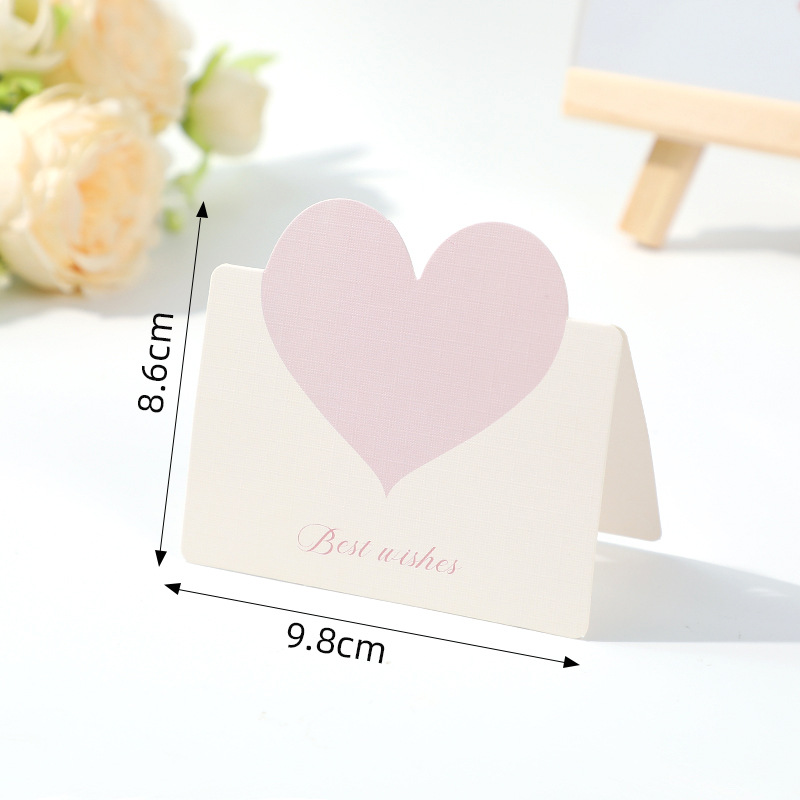 Picture of Love three-dimensional greeting card postcard small card paper handwriting wish card folding High sense blank blessing message card