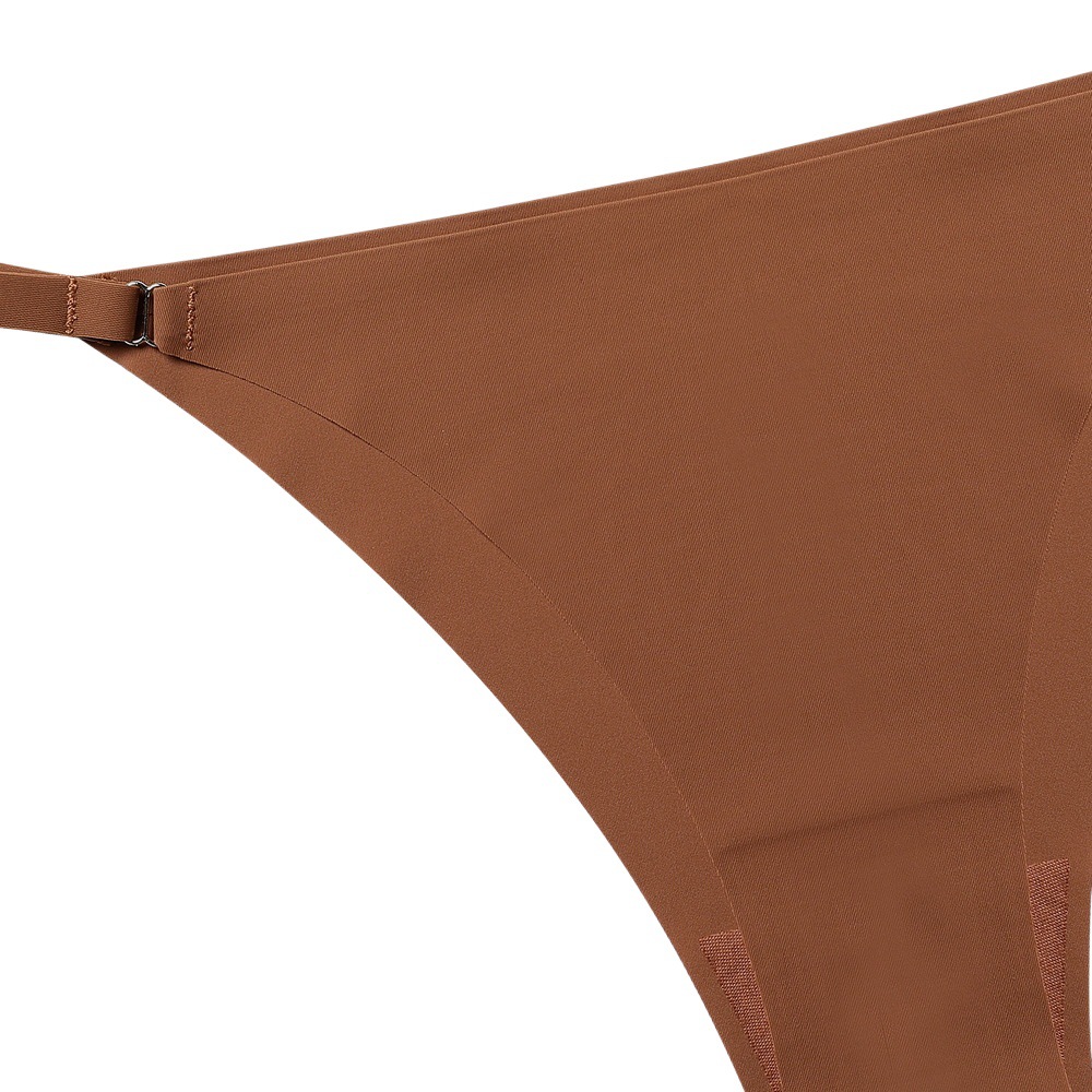 European and American sexy seamless thin underwear women's one-piece simple low waist bikini non hip breathable comfortable ladies