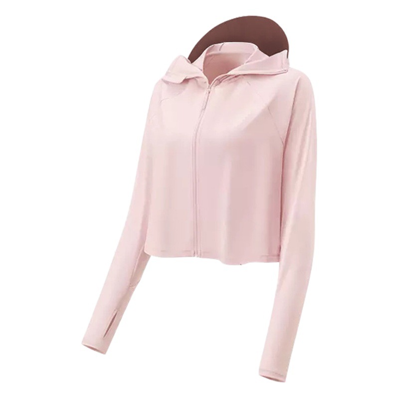 Summer Sunshade Cape Sun Protection Clothing for Women Upf Short Style Ice-Feel Breathable Hooded Sun Protection Clothing for Outdoor Use