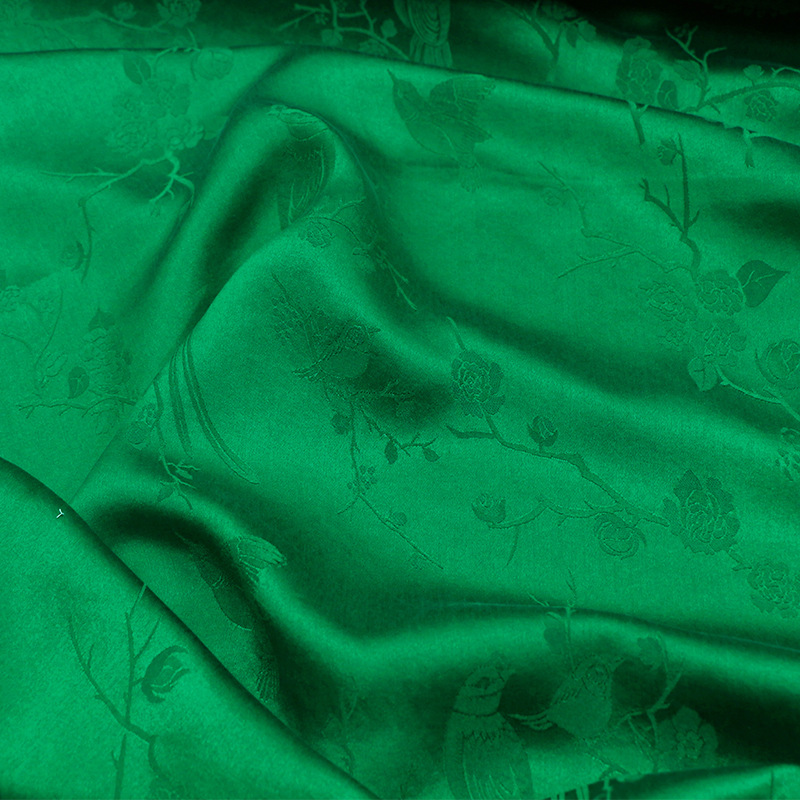 Fall in Love at First Sight, Xiangyunsha Silk Jacquard, Full Score Mulberry Silk Intangible Cultural Heritage Xiangyunsha Soft Gold Fabric
