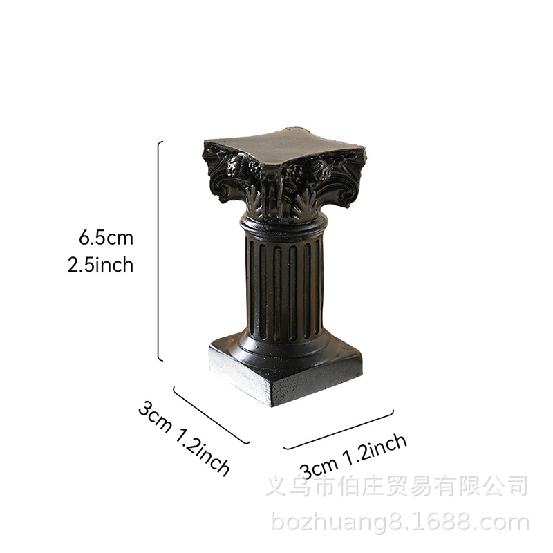 Picture of Nordic Roman Column Candlestick Little Angel Photo Props Background Home Living Room Desktop Decorations