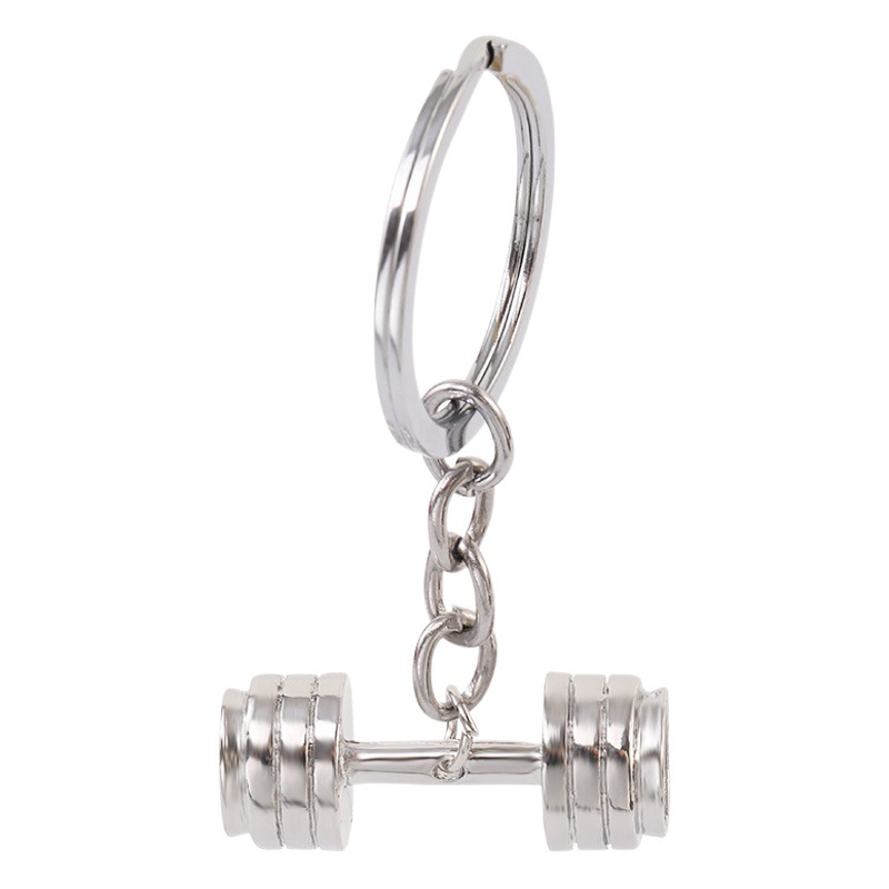 Amazon Fashion Dumbbell Korean Style Keychain Men's Couple Pendant Women's Personalized Jewelry Keychain Fitness Accessories