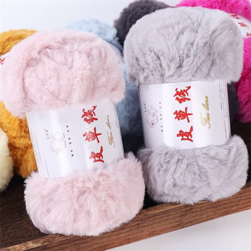 Coarse Fur Thread Group Imitation Fur Thread Long Wool Mink Hat Hand Woven Scarf Hand Woven DIY Material Bag