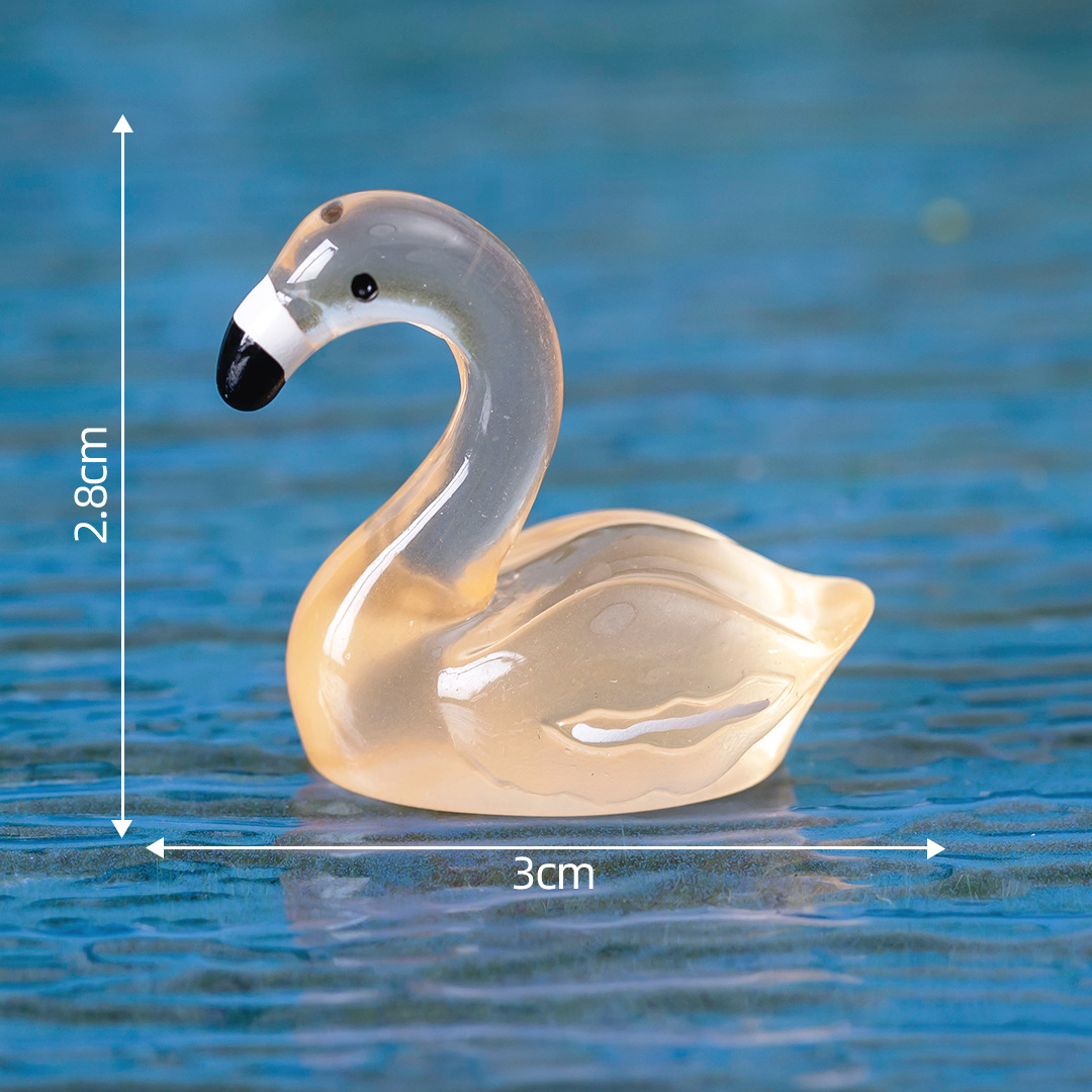 Picture of Micro Landscape Creative Cute Luminous Artificial Flamingo Aquarium Moss Landscaping Decoration Accessories Desktop Small Ornaments
