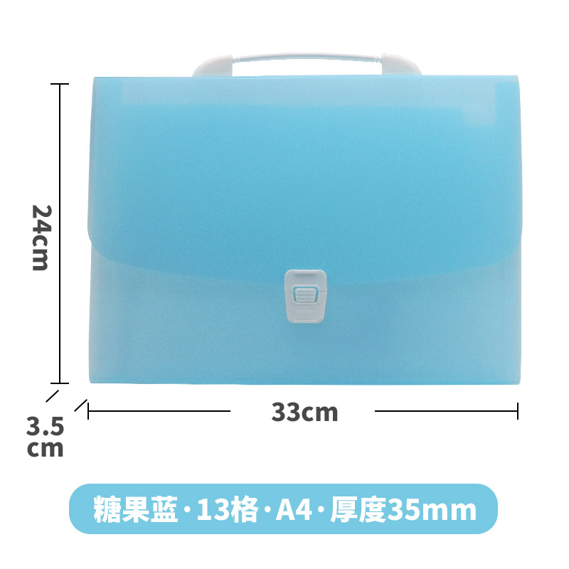 Picture of Sanqi PP13 portable organ bag multi-layer file bag A4 folder student handbag storage file bag