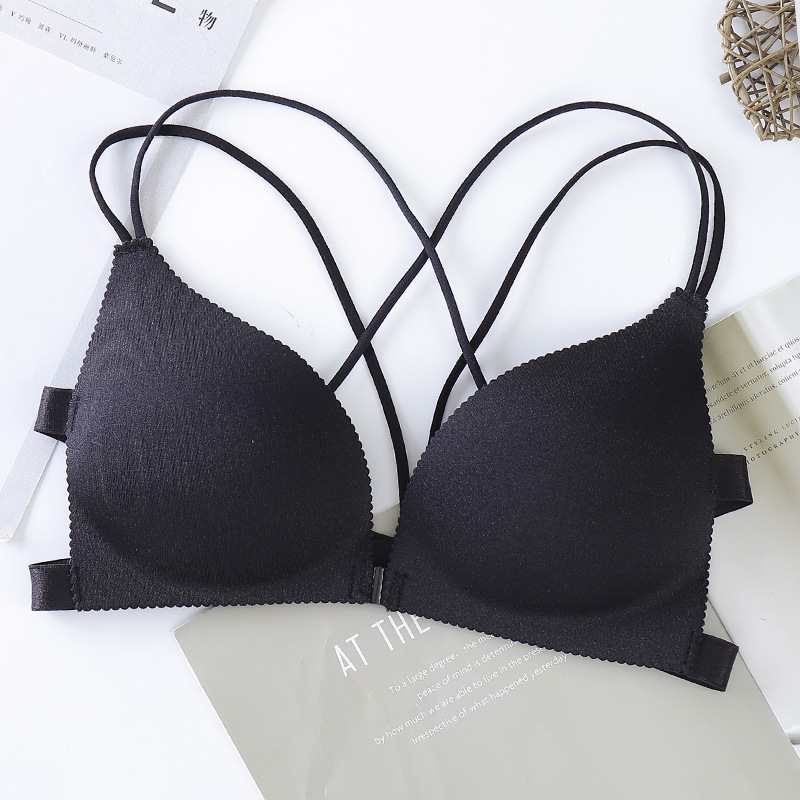 Picture of Beautiful Back 3D Front Button Wrapped Chest Intimates Girl Student Suspender Tube Top Sports Sexy Wire-Free Bra Vest Intimates