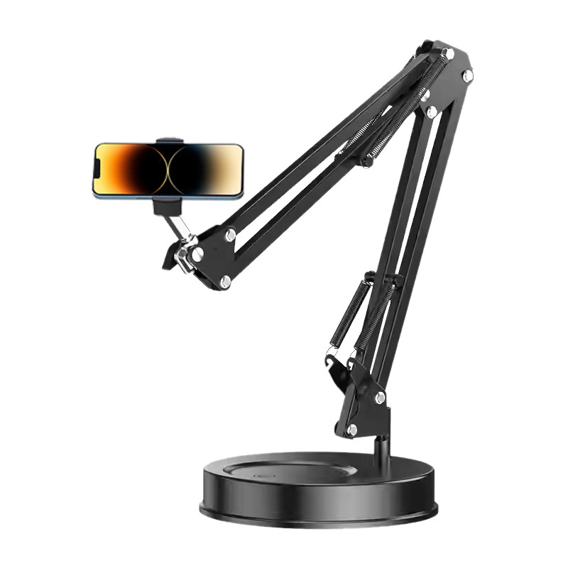 Desktop Professional Overhead Mobile Phone Cantilever Bracket Portable Live Flat Clip Disc Metal Mechanical Cantilever Bracket