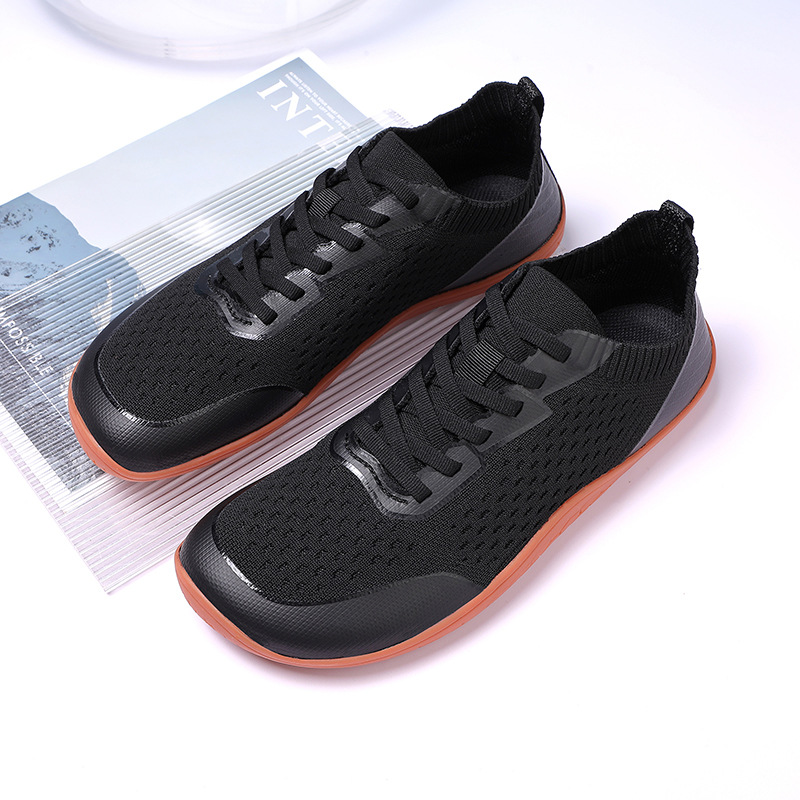 Cross-border Amazon outdoor wide last shoes flat casual single shoes men's trekking barefoot shoes wide-toe sneakers wide-footed shoes