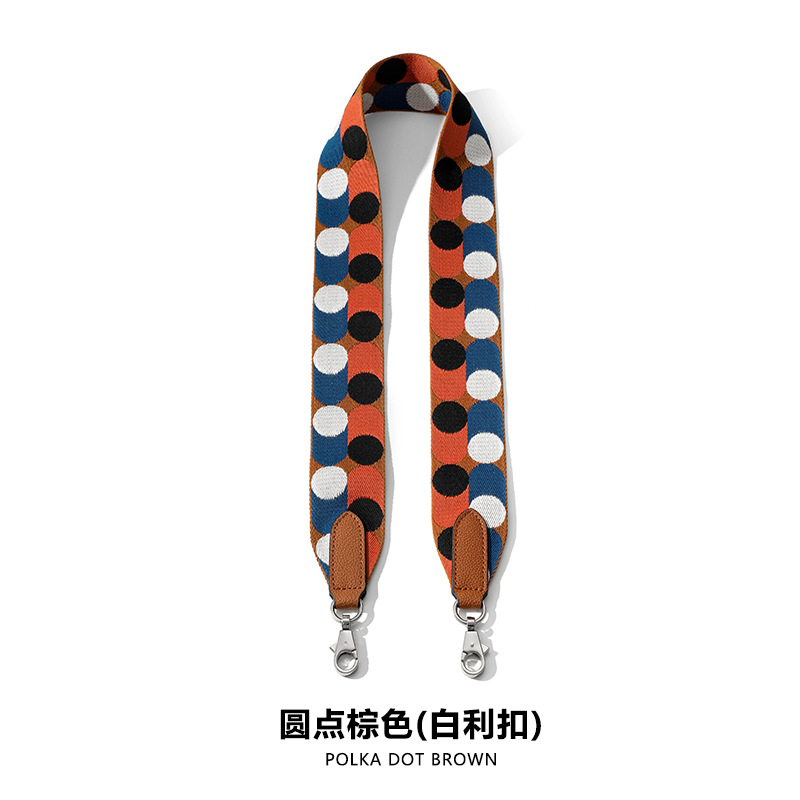 Picture of Ma Huangshi MHS-F-28 Ribbon F Dot Decoration Women's Bag Wide Shoulder Belt Canvas Ribbon Single Back Women's Bag Accessories