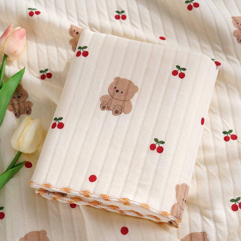 Quilted Bag Single Knitted Baby Bag Spring and Autumn Breathable Production Room Holding Quilt Newborn Baby Wrap Towel