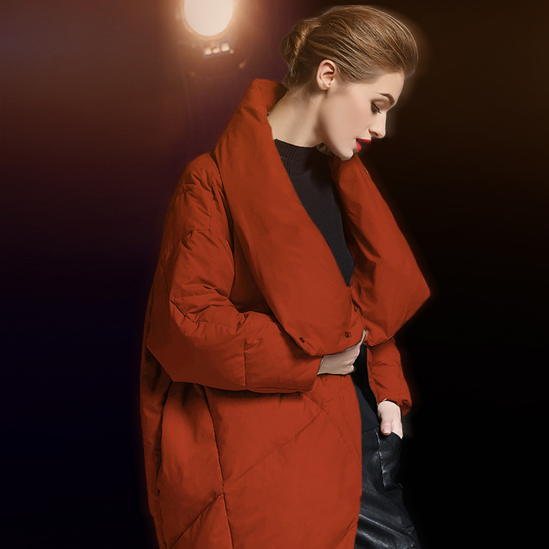 Picture of European Station Large Size Loose Thickened down Jacket Women's Short White Duck down Mid-Length 2025 New Fashion down Jacket