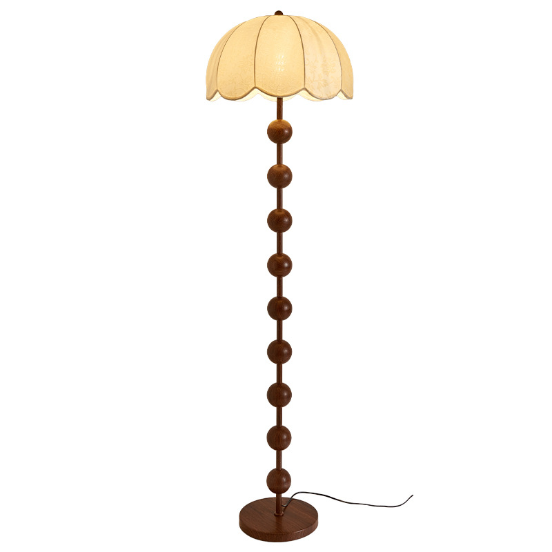 Picture of Medieval Style Floor Lamp Retro Fabric Gourd Floor Lamp Hotel Lamp Living Room Sofa Next to Bedroom Decorative Lamp L138