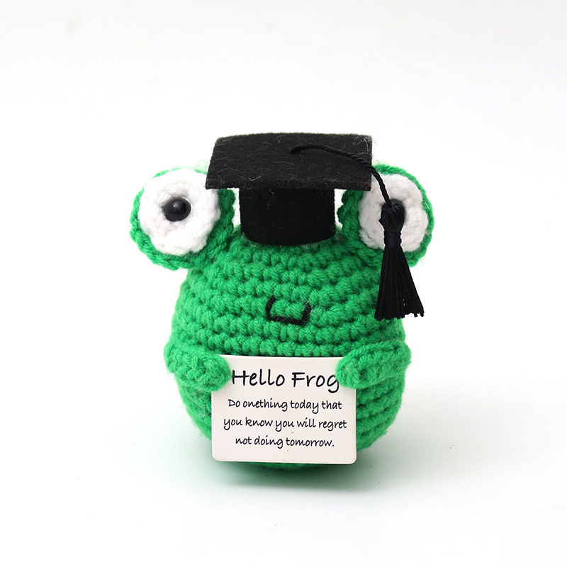 Picture of Cross-Border Hot-Selling Wool Crochet Positive Energy Potato Knitted Wool Cucumber Positive Energy Wool Crocheted Doll Finished Product