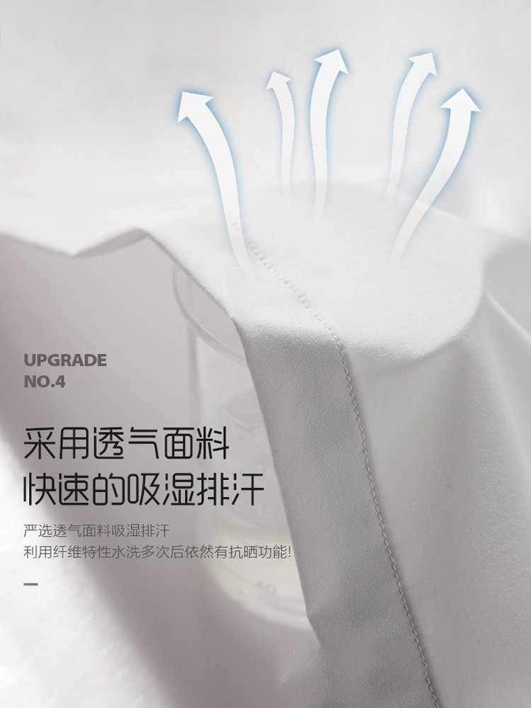 Picture of Summer Ice Silk Outdoor Sun Protection Clothing Women's UPF50 UV Protection Thin Cool Breathable Lightweight Sun Protection Clothing Men's Trendy
