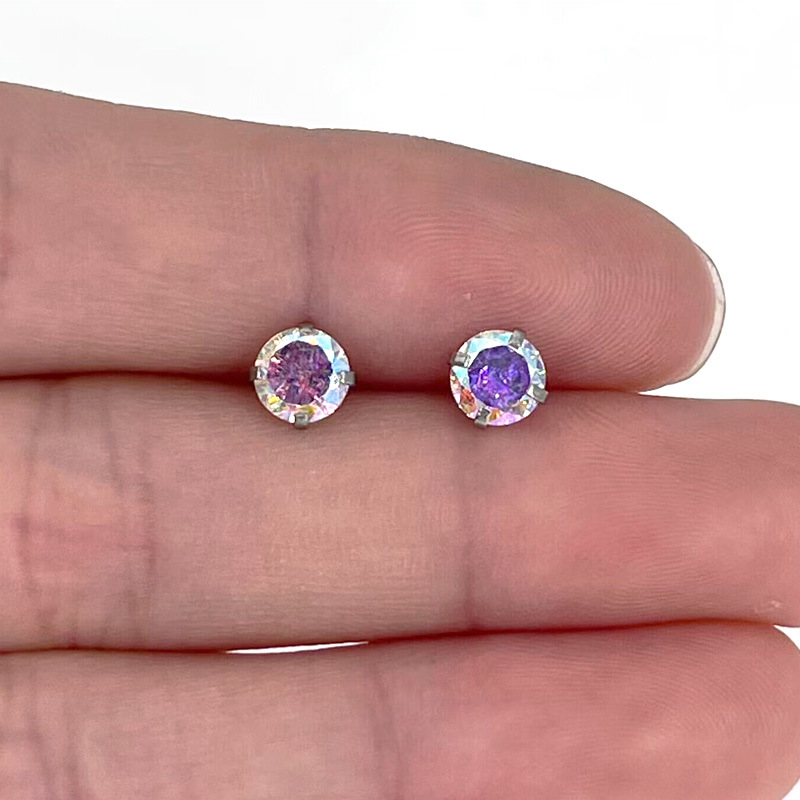 Picture of Puncture product lip nail zircon head 2-5mm 0.9-1.0mm internal thread