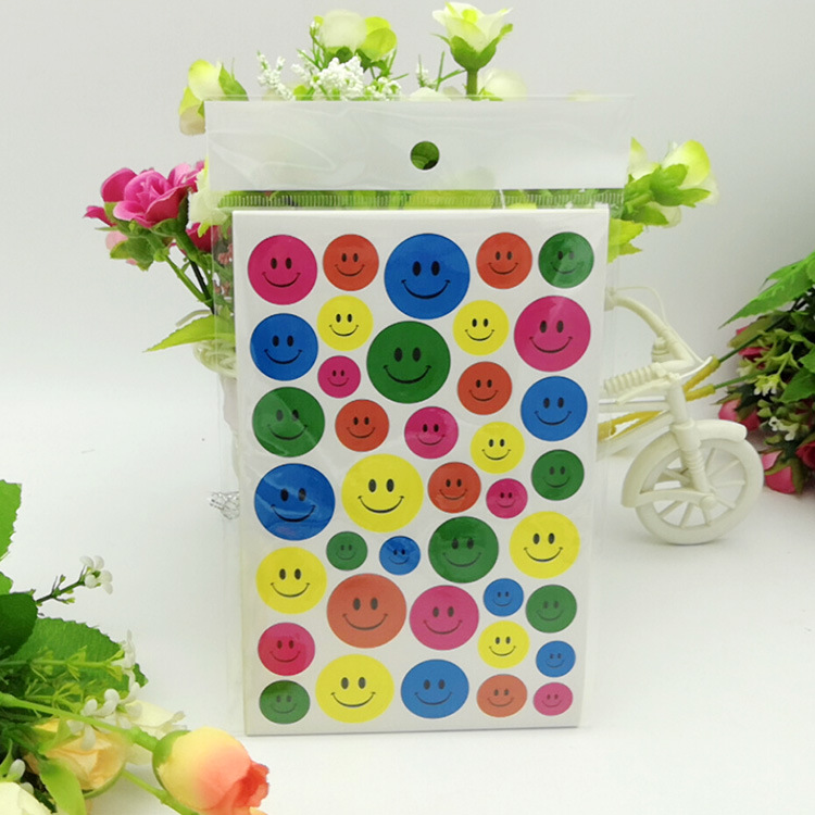 Picture of Spot smiley stickers children's kindergarten reward stickers color digital alphabet sticker sticker wholesale