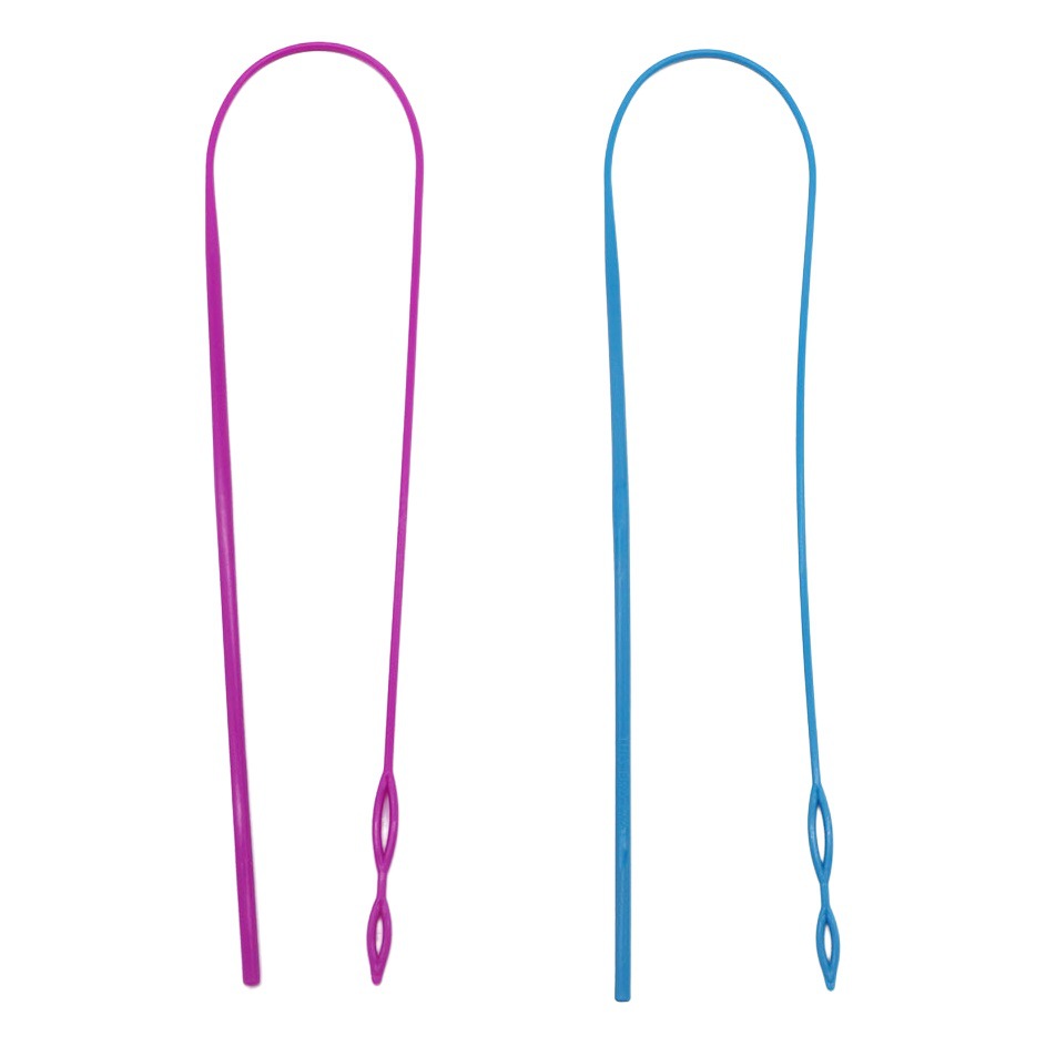 Amazon Elastic Band Threading Tool Set Long Plastic Threader Lead Wire Double-Hole Threading Clamp Sewing Tool