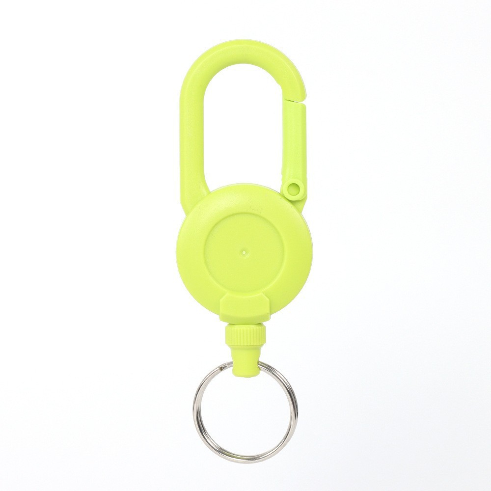 Picture of Backpack tactical U-shaped easy-pull buckle keychain retractable simple black outdoor portable steel wire four-color spring buckle