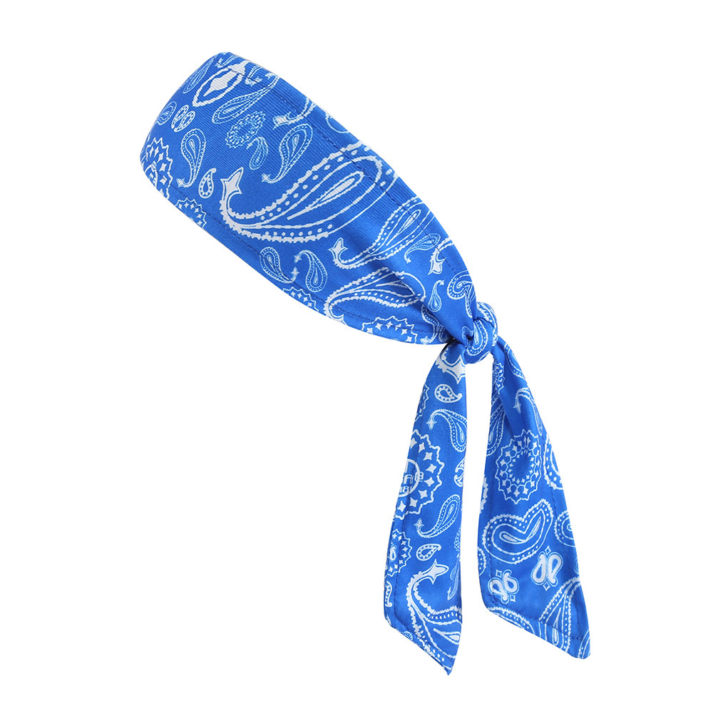 Picture of European and American Cashew Flower Street Sports Headscarf Strap Riding Running Sweat Absorbing Headband Summer Cooling Ice Silk Hair Band