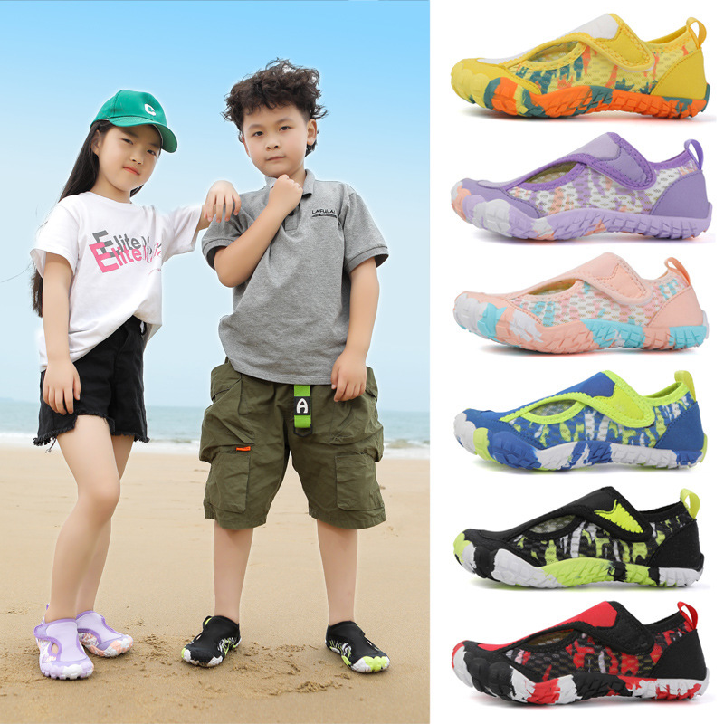 New cross-border children's cross-border swimming anti-cut foot anti-quick-drying wading shoes swimming sea fitness comprehensive training shoes