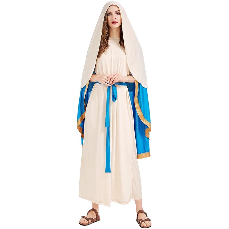 Israel Ancient Dress Virgin Mary Adult Cosplay Halloween Costume