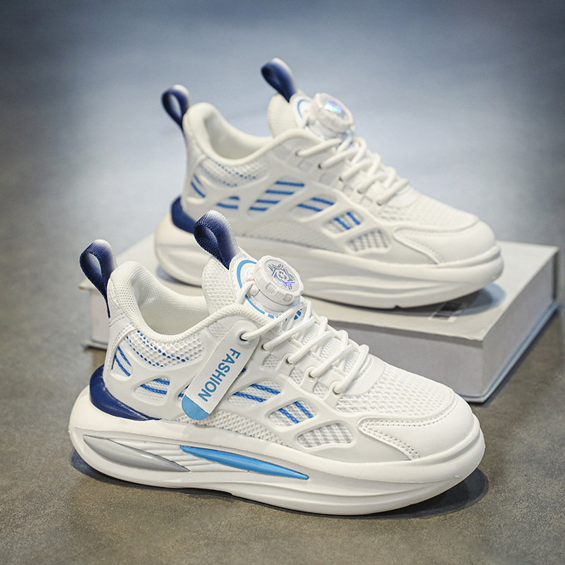 Picture of Children's White Shoes, Students' Autum 2025 New Boys' Shoes, Big Kidsren's Sneakers, Spring and Autum Mesh Breathable Sports Shoes