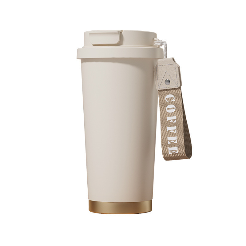 Picture of High-Looking Double-Drink Coffee Cup 316 Stainless Steel Vacuum Insulated Cup for Girls Car-Mounted Simple Water Cup Customization