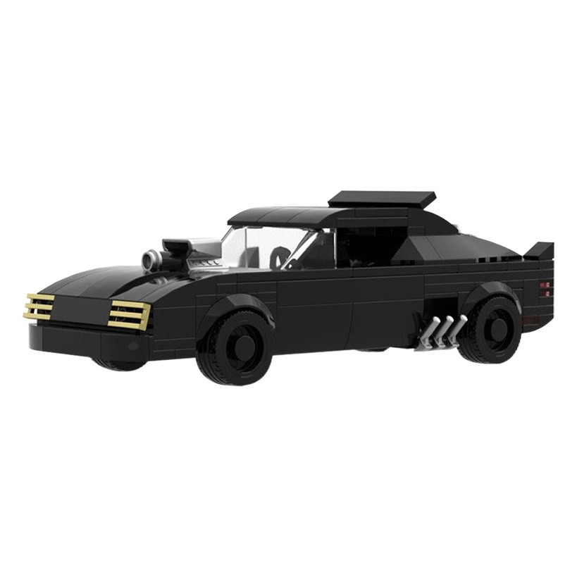Small particle building blocks MOC car assembling toy crazy Max V8 Interceptor for Lego 21806