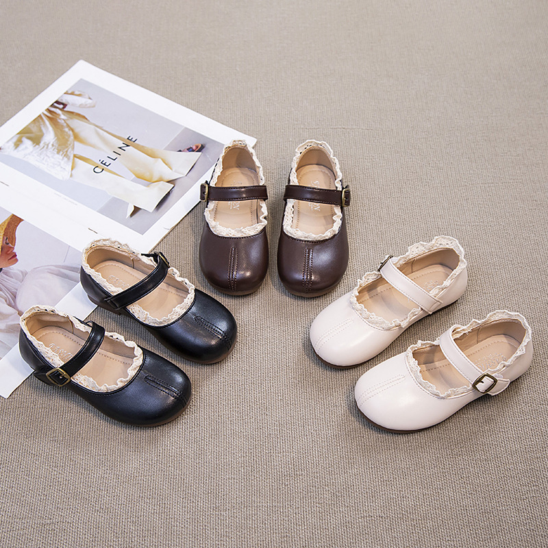 Picture of Girls' Small Leather Shoes 2025 New Autumn and Winter Kidsren's Shoes Small Fragrant Princess Shoes Spring & Fall Baby Girl Soft Sole Shoes