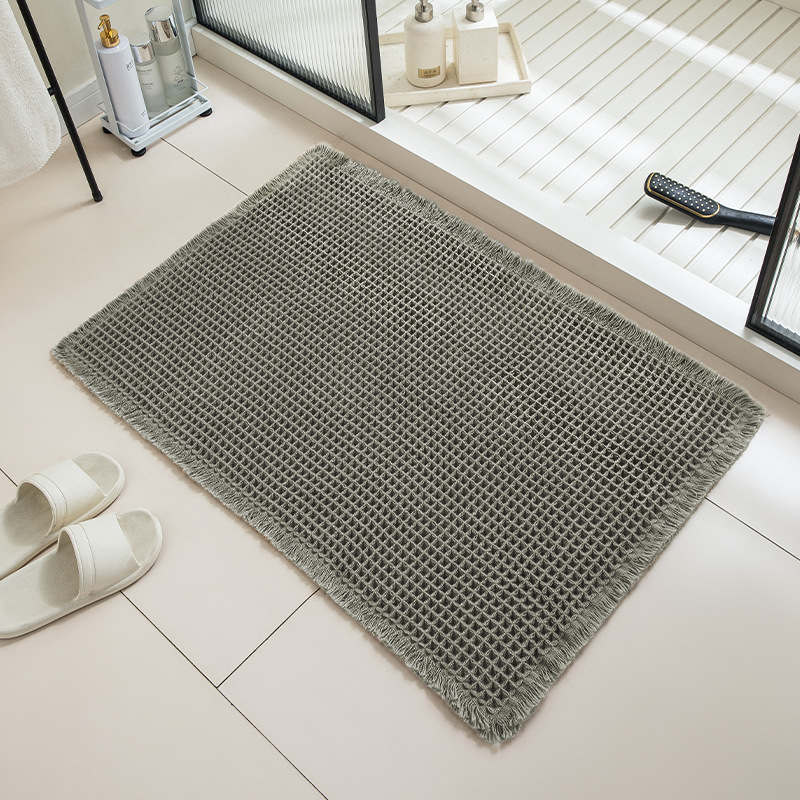 Picture of Bathroom Floor Mats, Bathroom Door Non-Slip Mats, Bedroom Entry Door Mats, Household Absorbent Mats, Toilet Carpets