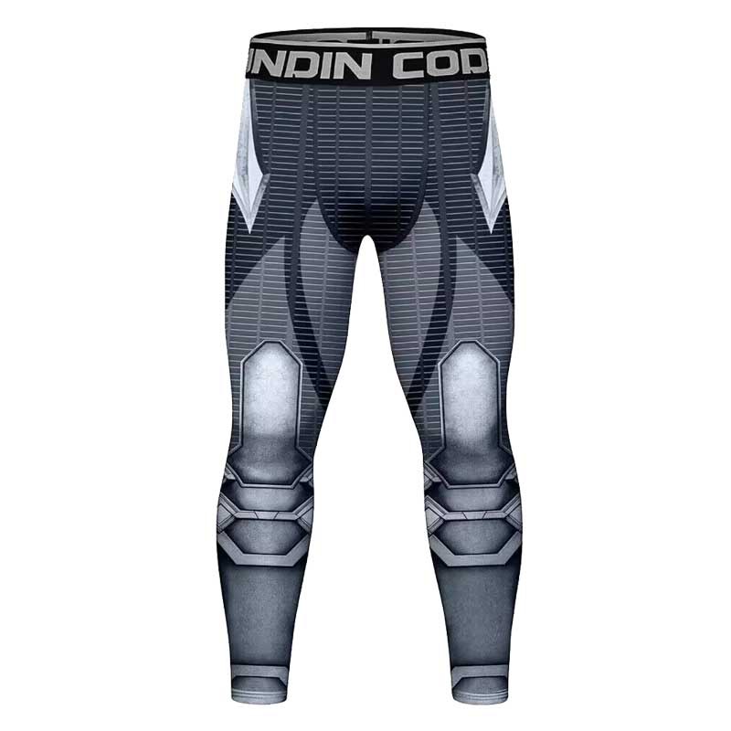 Picture of 2019 Winter new fitness trousers men running yoga 3D printing compression tights wholesale