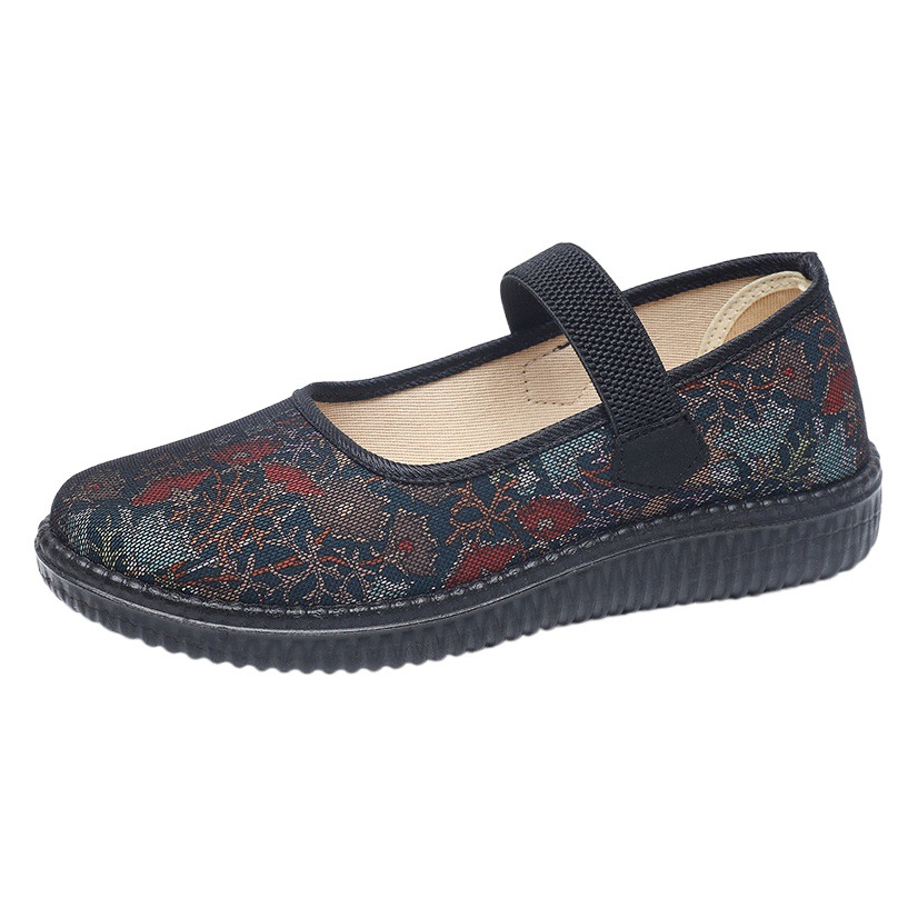 Old Beijing Cloth Shoes for Women, Non-Slip Soft-Soled Shoes for Mothers, Middle-Aged and Elderly Women, Genuine Brand New Women's Shoes