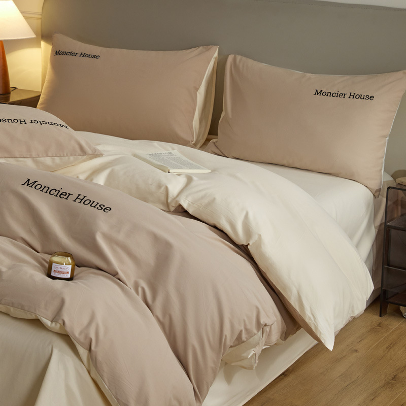 Picture of Light luxury cotton sanding four-piece set thickened high quality 100 cotton autumn and winter wholesale bed linen bedding